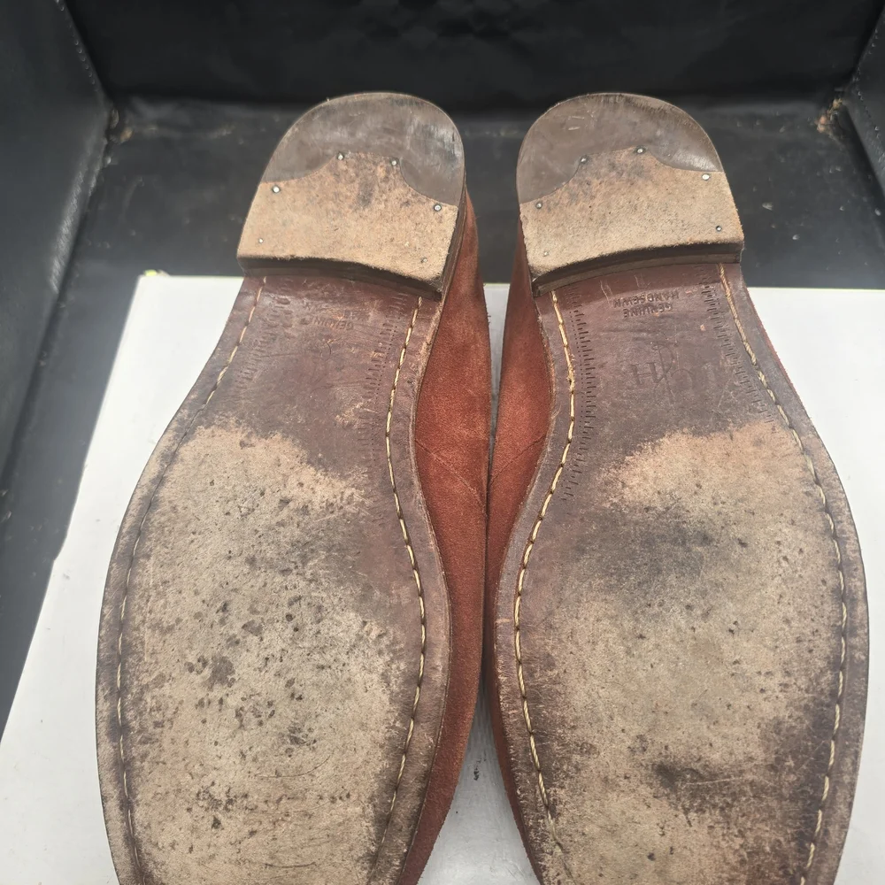 Cole Haan Men's Rust Suede Loafers‎